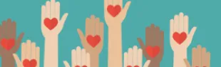 Immagine mano con cuore