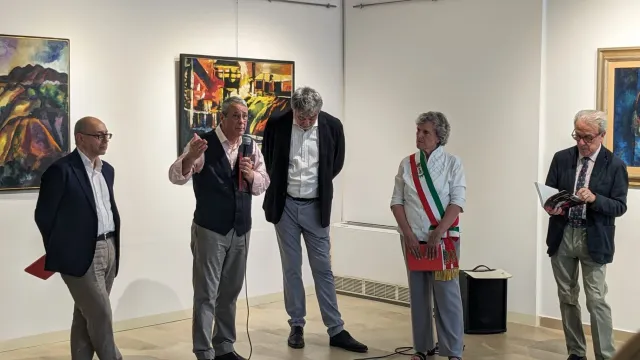 un momento dell'inaugurazione