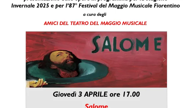 Maggio musicale conversazioni Salome