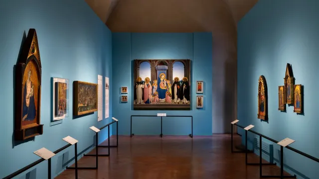 CREDITI:  Beato Angelico, exhibition views, Palazzo Strozzi e Museo di San Marco, Firenze, 2025.  Photo: Ela Bialkowska, OKNO Studio  