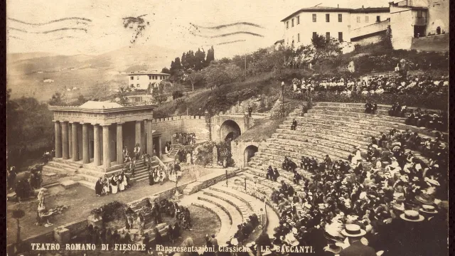 foto d'epoca teatro Fiesole