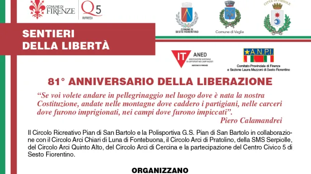 sentieri della libertà 2026