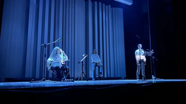 un momento dello spettacolo del 25 aprile