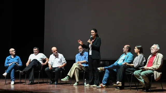 Sindaco di Fiesole sul palco con Luca Guadagnino